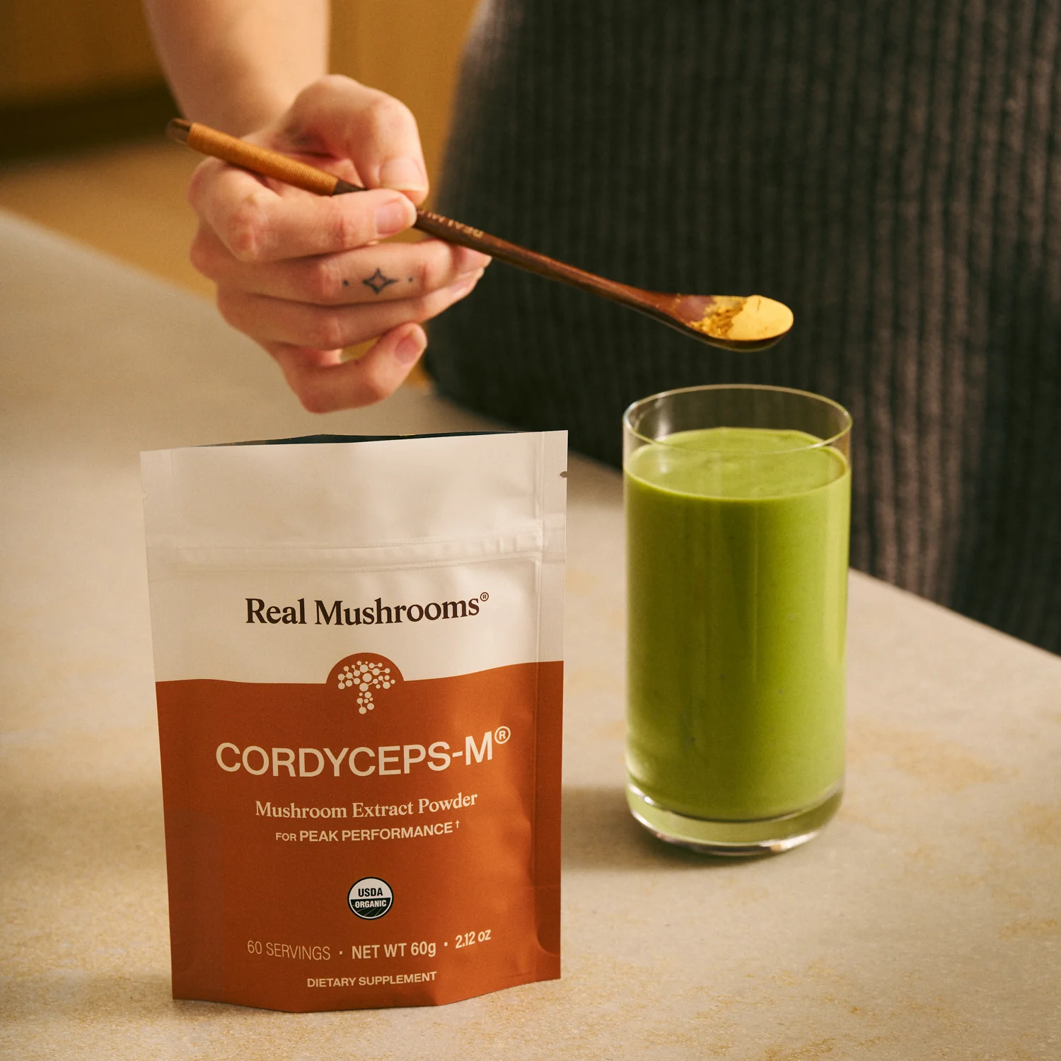 Organic Cordyceps-M® Mushroom Extract Powder – Bulk Supplement - Image 3