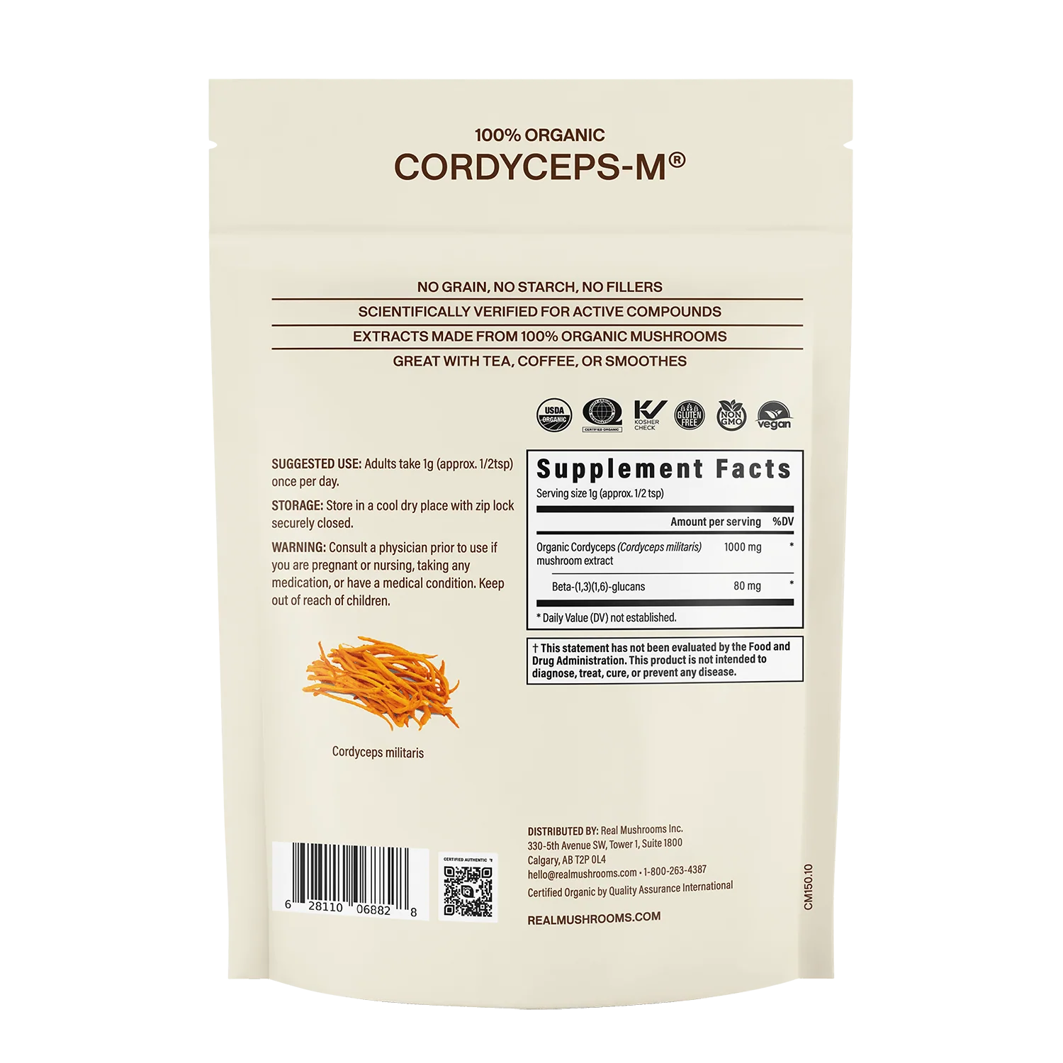 Organic Cordyceps-M® Mushroom Extract Powder – Bulk Supplement - Image 15